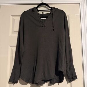 Loud & Grey Dark Green Hooded Long Sleeve Top